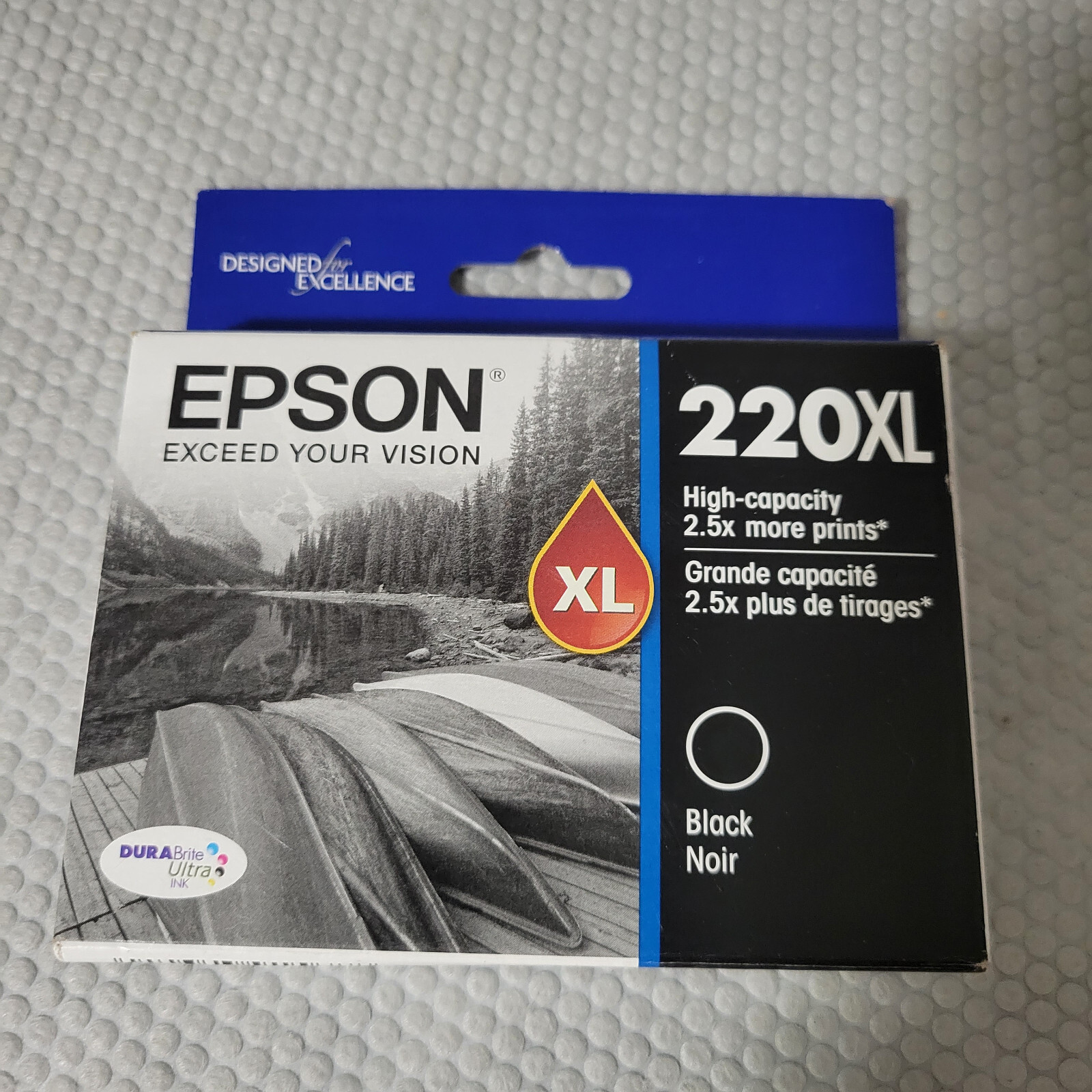 Genuine Epson 220XL High Capacity Black Ink Cartridge T220XL120 Expires 06/2024