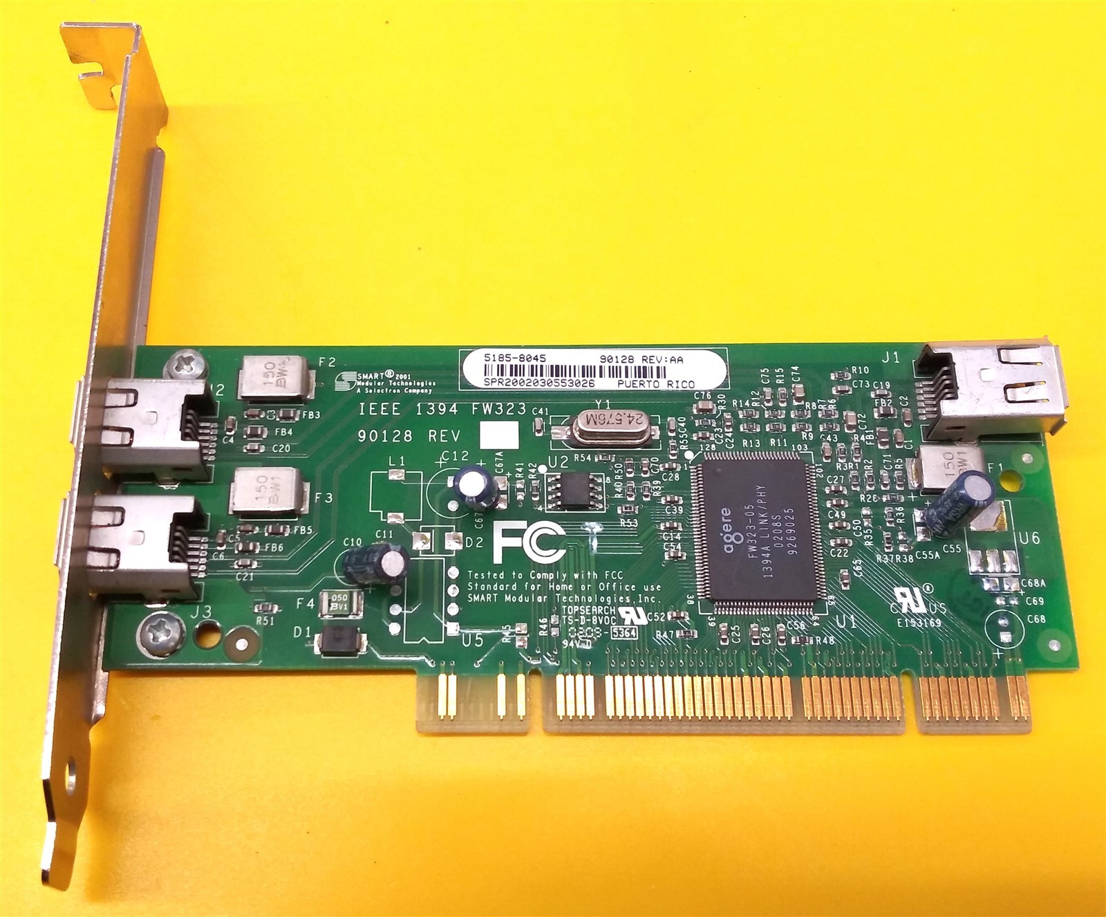 ⭐️⭐️⭐️⭐️⭐️ Desktop PCI Dual Port Firewire Card HP 5185-8045