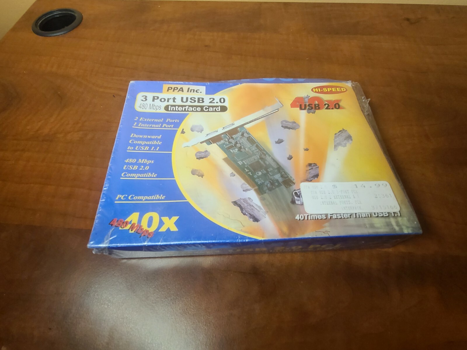 PPA Inc 3-Ports USB 2.0  Interface Card Board 40X Faster
