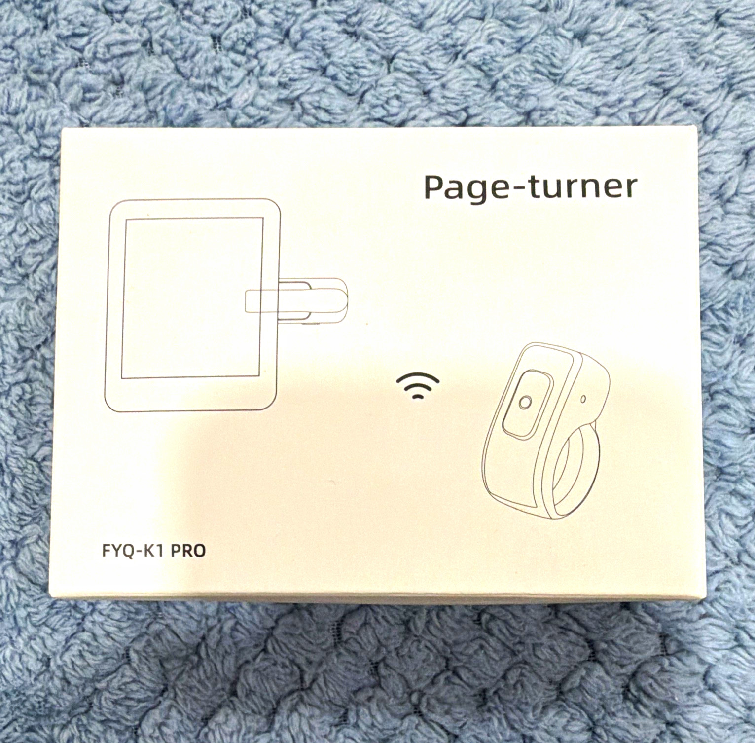 Wireless Page Turner Remote Control, FYQ-K1 PRO, White (Universal Compatible)
