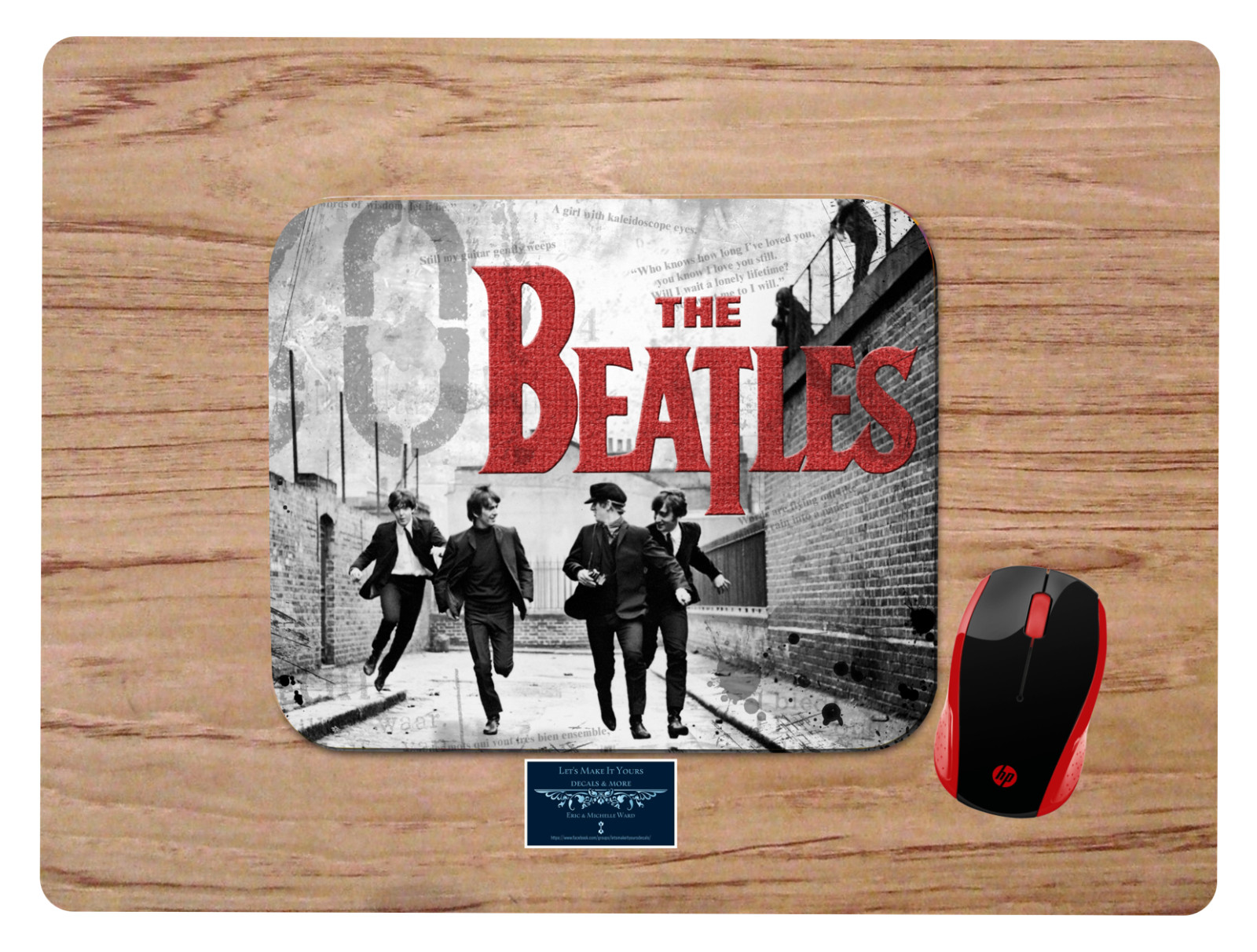 THE BEATLES DESIGN MOUSE PAD MAT NON-SLIP HOME OFFICE GIFT D2