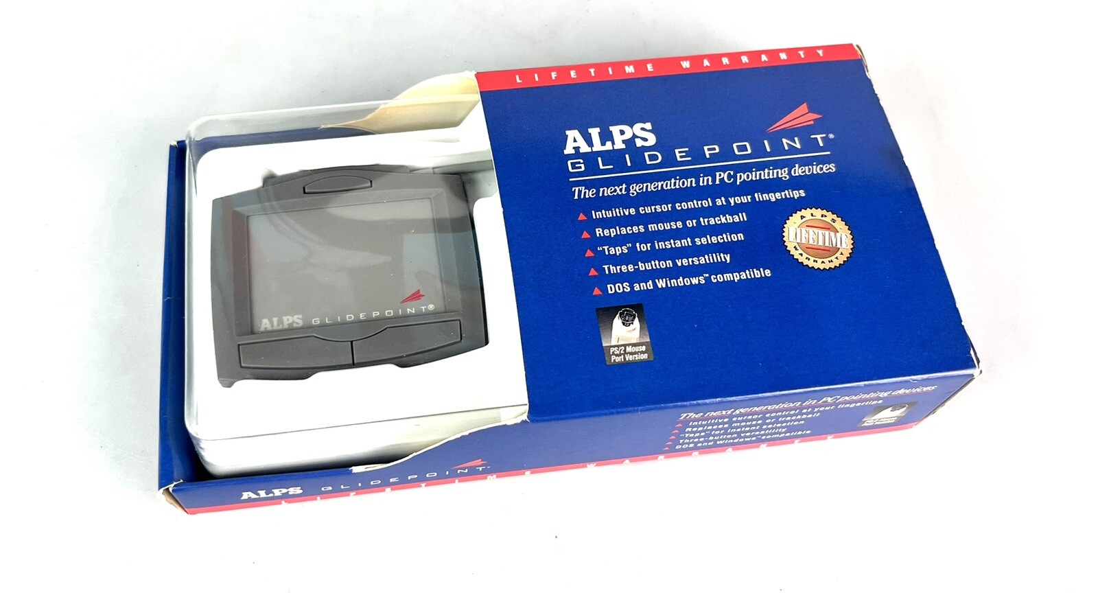Vintage 1994 Alps Glidepoint for DOS Windows Computer - PS/2 Serial Port Version