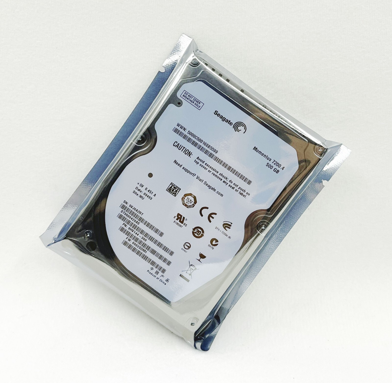 Seagate Momentus 500GB 7200.4 16MB ST9500420AS SATA II  Laptop Hard Drive