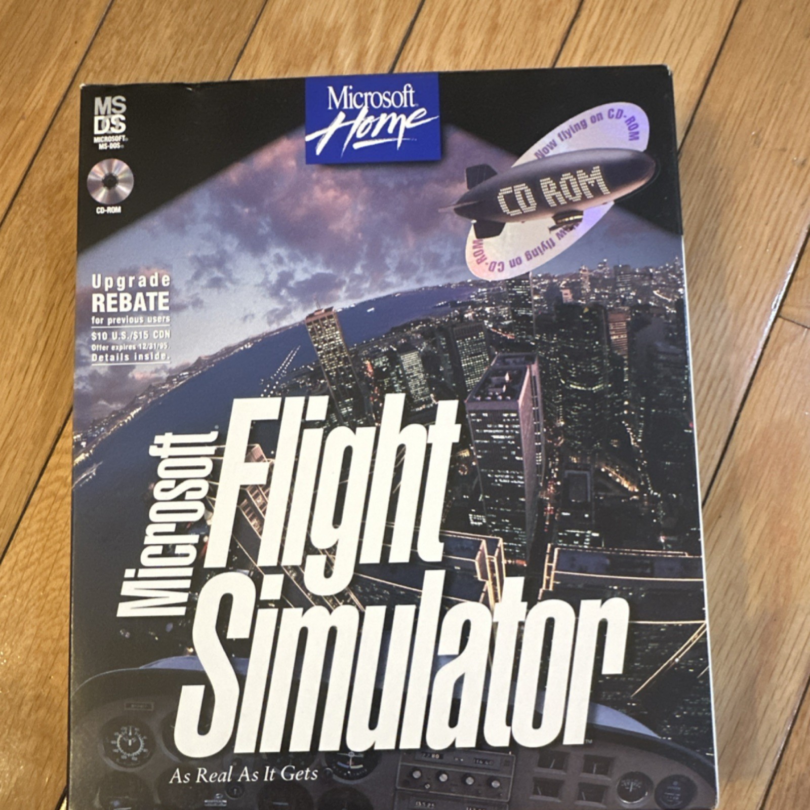 Microsoft Flight Simulator MS-DOS CD-ROM Version 5.1 with Pilot's Handbook