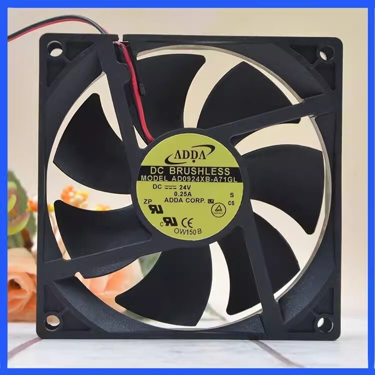 ADDA 9025 AD0924XB-A71GL 24V 0.25A 9CM 2-Wire Inverter Cooling Fan