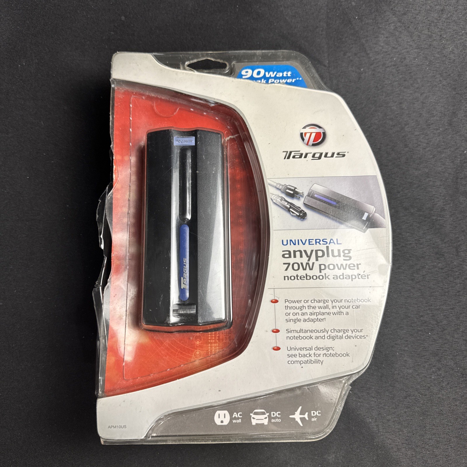 Targus - Universal AC/DC APM10US anyplug 70w Power Notebook Adapter New