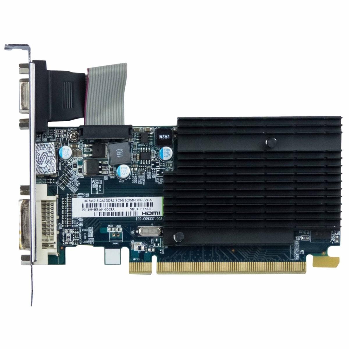 Sapphire HD5450 512MB GDDR3 Graphics Card HDMI VGA DVI Multi Monitor PC