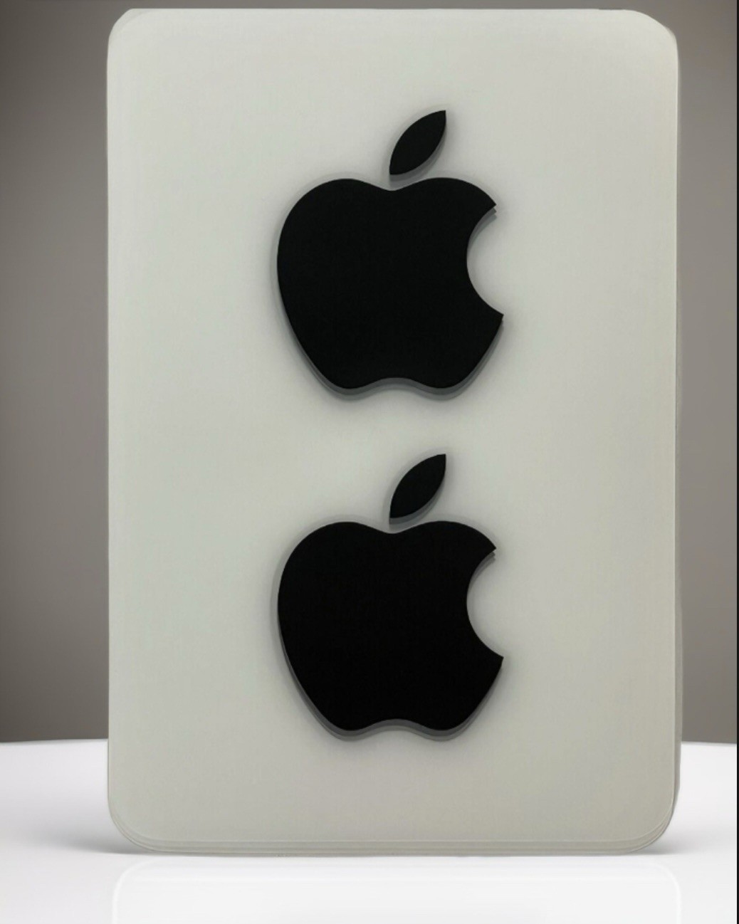 NEW Black Apple Logo Sticker Decal - Genuine OEM - Includes 2 Stickers - Large