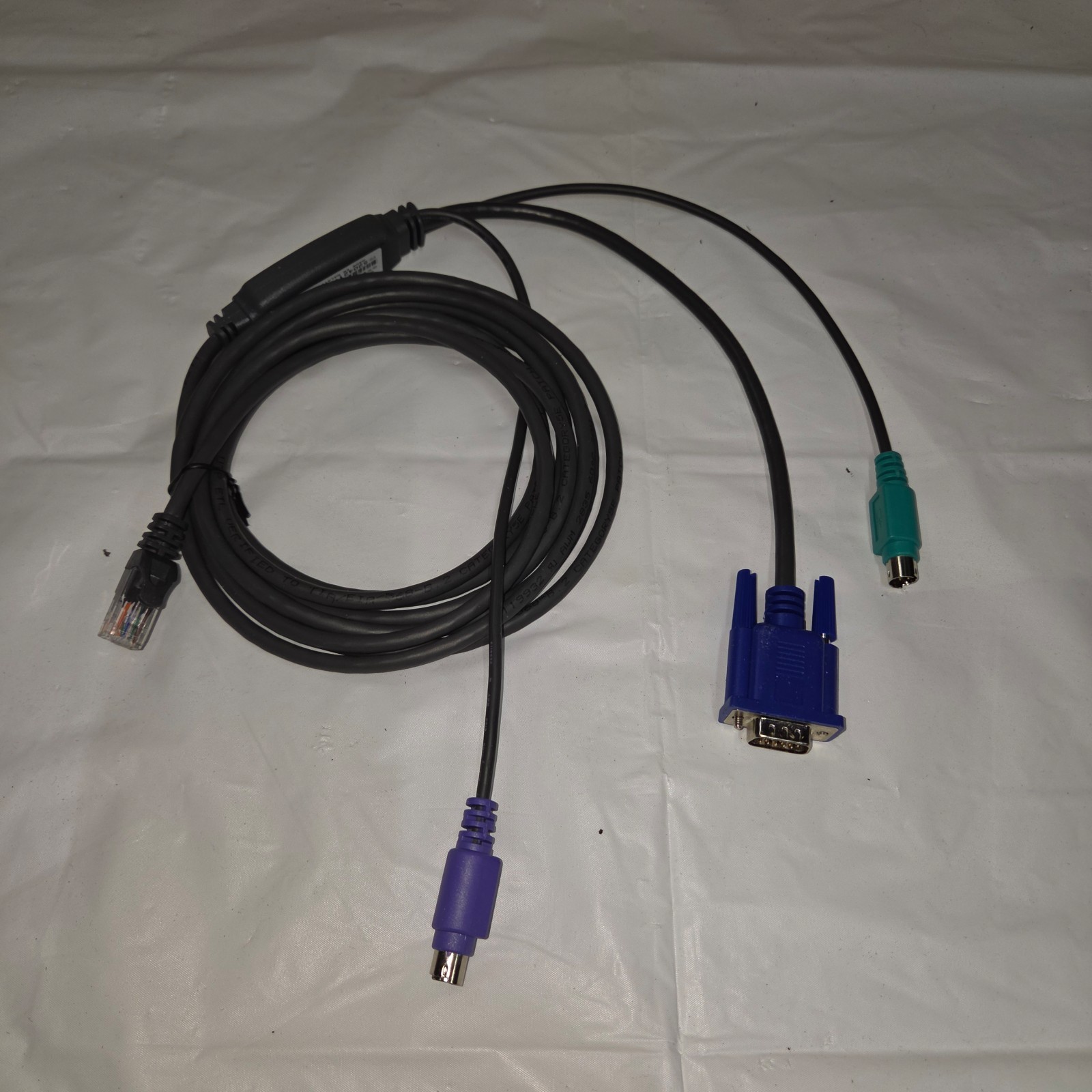 Avocent DPS2IAC-10 Dell Integrated Access CAT5 KVM Cable PS/2 VGA RJ45