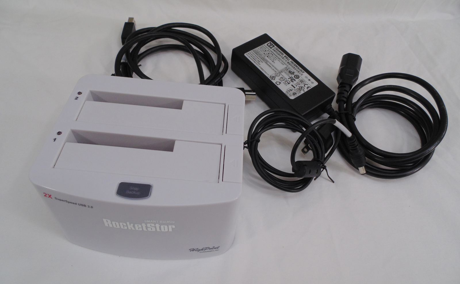 Highpoint RocketStor SMART Backup RS5122B Hard Drive Docking Enclosure Dock 