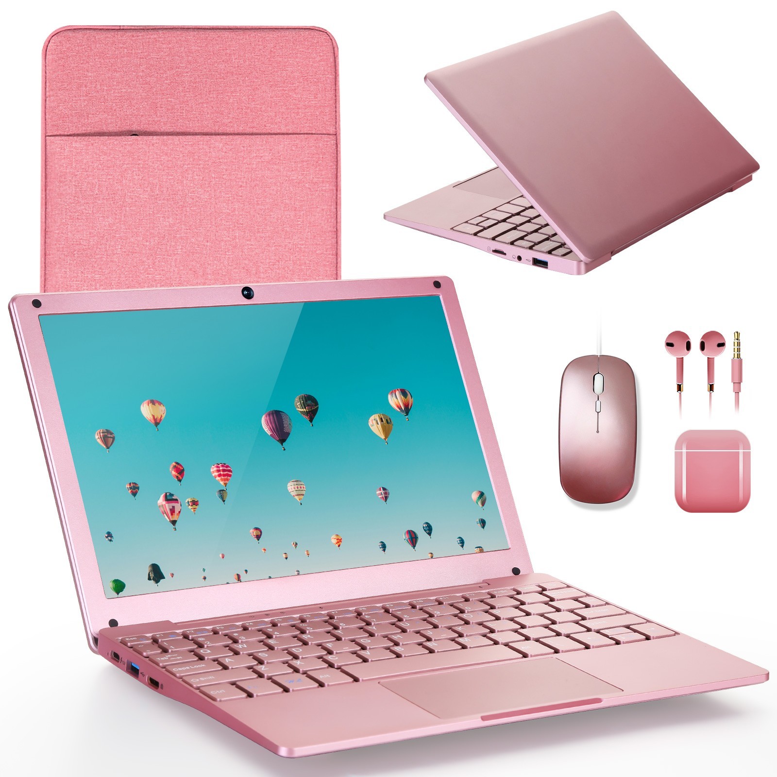10'' Mini Laptop Windows 11 Notebook 8GB+128GB Intel Celeron Quad-Core with WiFi