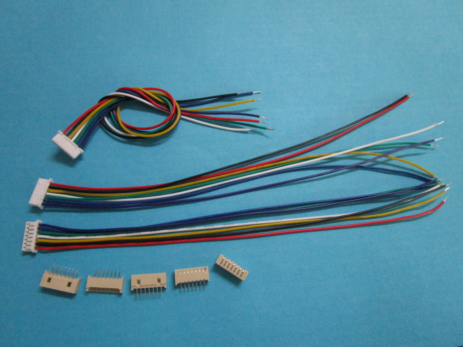 60 set 1.25mm 7Pin Male + Female Polarized Connector w/ 28AWG 150mm Leads Cable