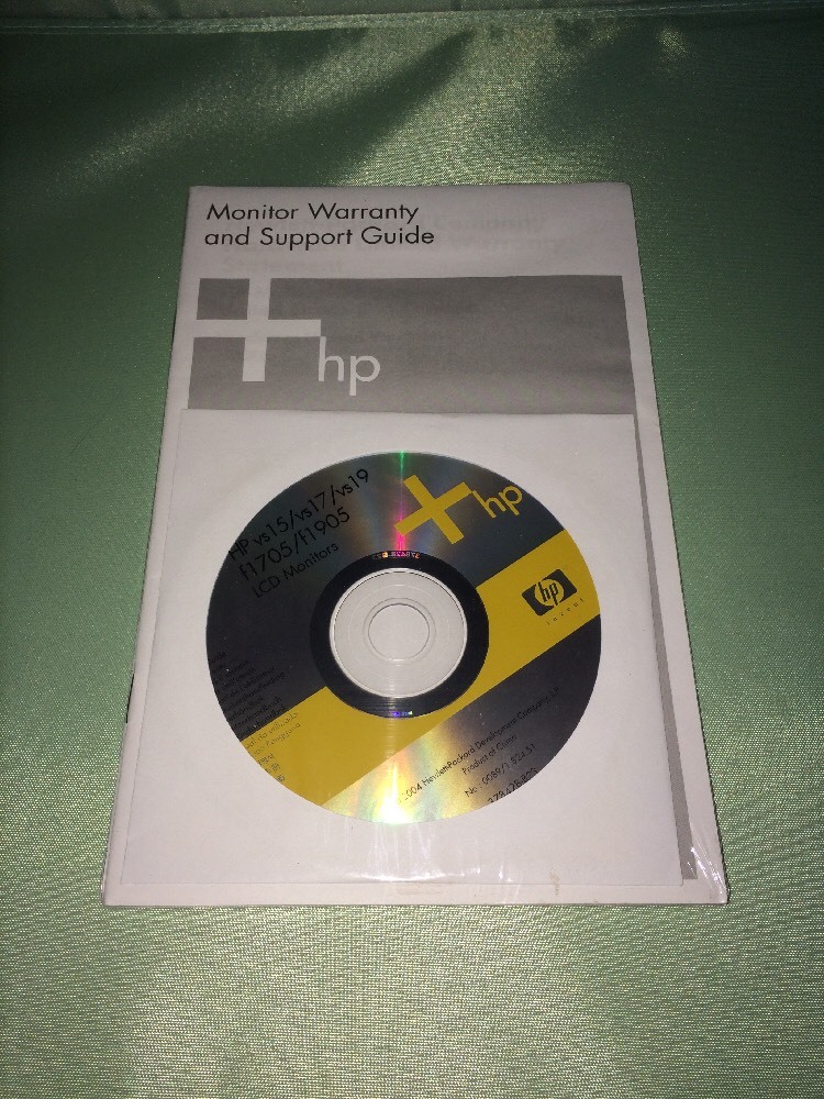 HP vs 15 vs 17 vs 19 F1705 F1905 LCD Monitor Disc and Support Guide