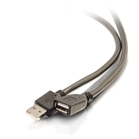 C2G 50ft USB-A MaletoFemale Active Extension Cable Plenum CMP Rated Model 39935