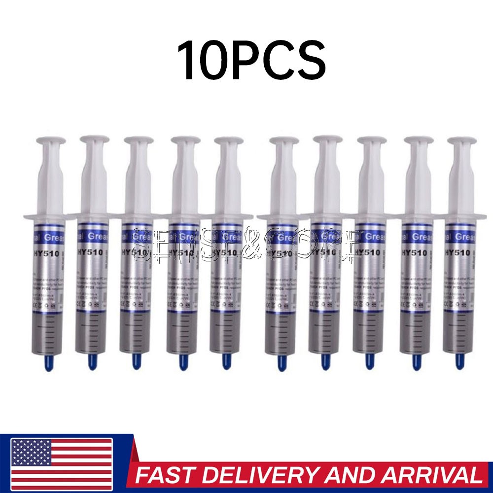 10PCS 30g Grey Thermal Conductive Grease Paste For CPU GPU Chipset Cooling HY510