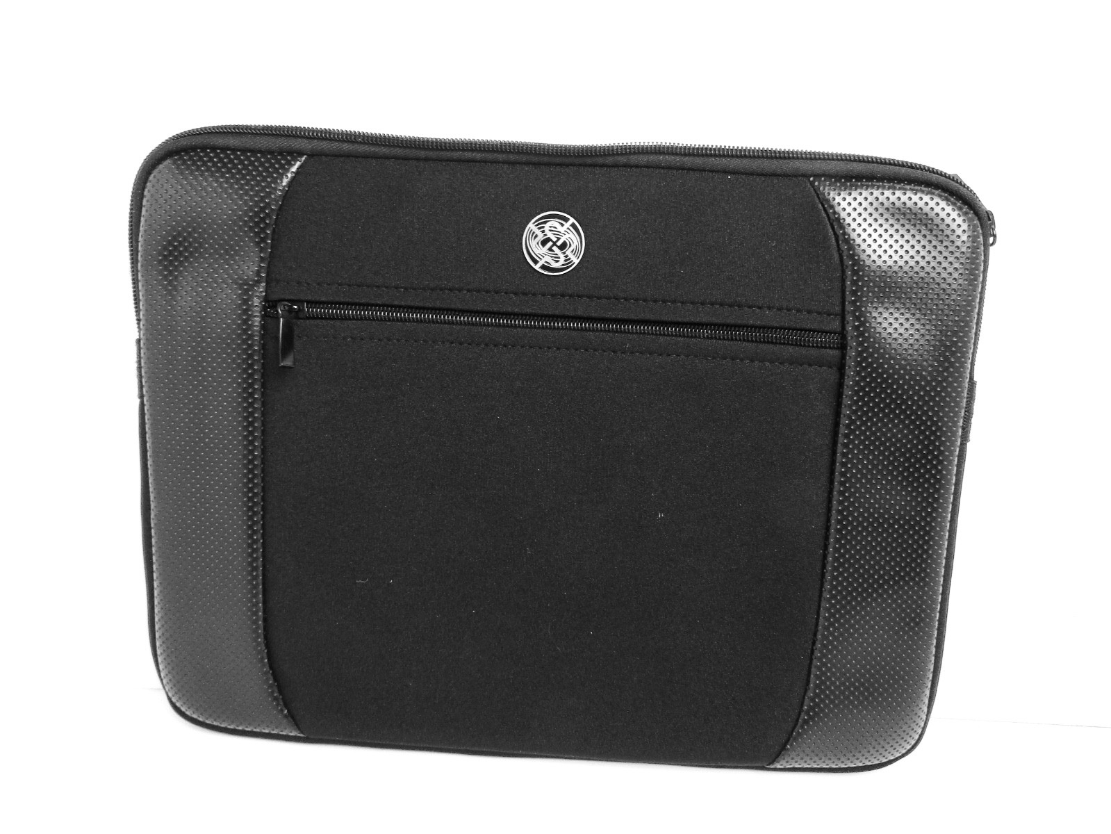 Black Padded Neoprene Notebook Tablet Laptop Sleeve Case 13x10 with Pocket, USED