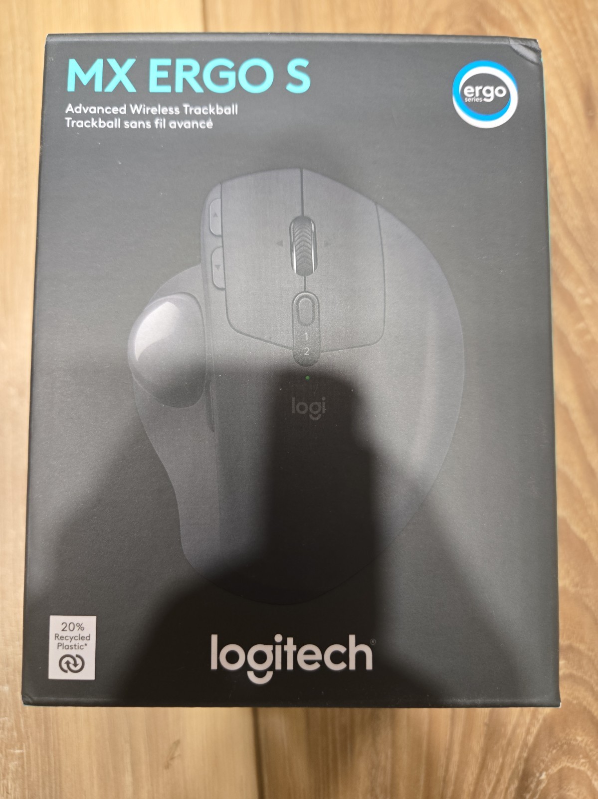 Logitech MX Ergo S Advanced Wireless Trackball Mouse USB-C Rechargeable Graphite