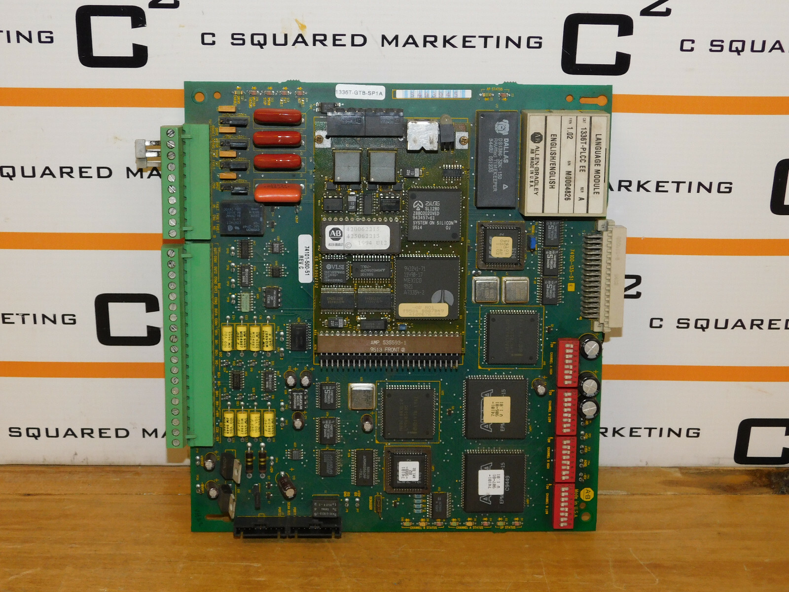 Allen Bradley 1336T-GTB-SP1A Communications Board with 1336T-PLCC EE CSQ