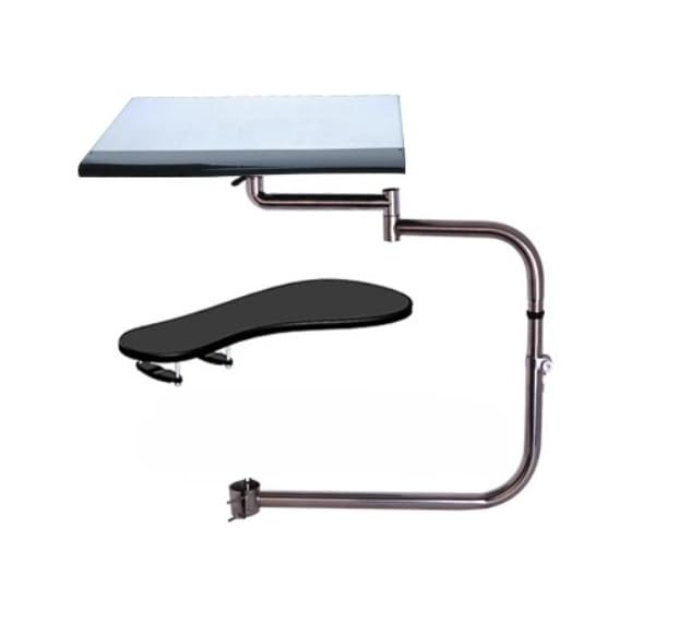 Ergonomic Chair Mount Keyboard Tray - Adjustable Laptop & Mouse Stand for Gaming