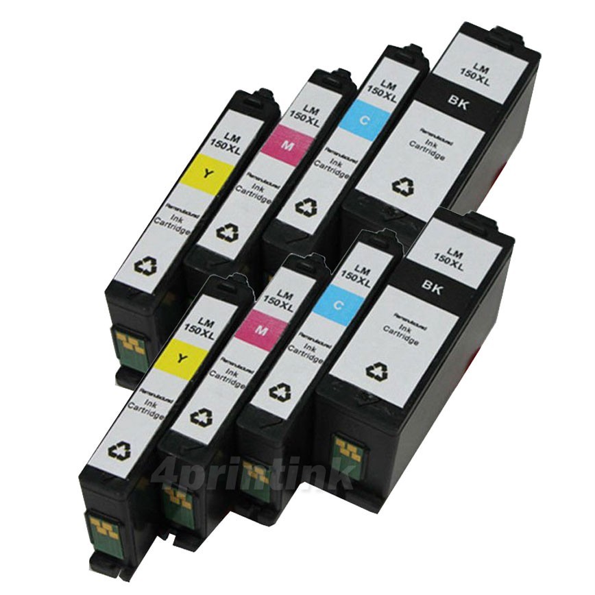 8 pack 150XL Compatible Ink Cartridge For Lexmark 150  S315 S415 S515 XL