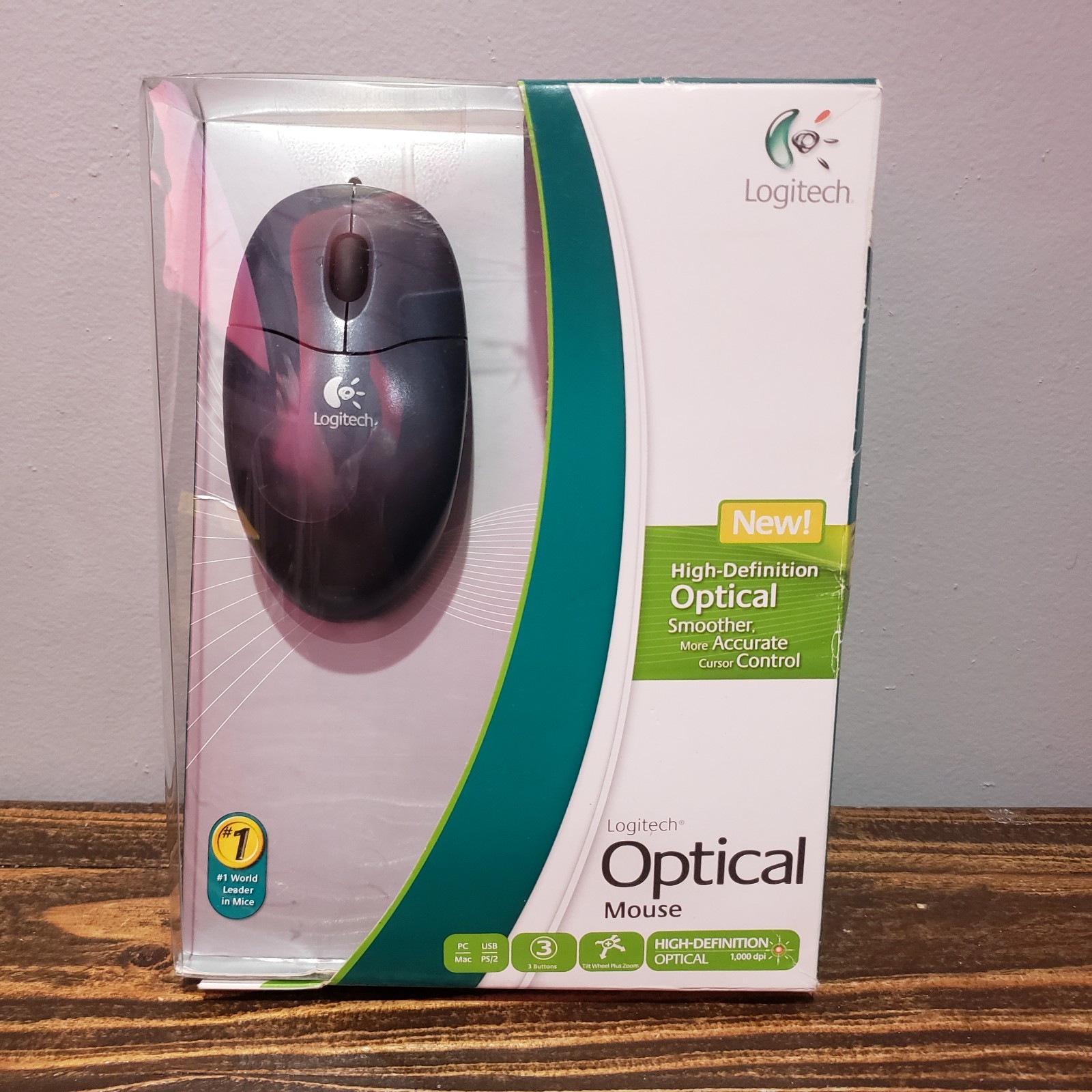 Logitech Optical Mouse Computer Desktop Laptop Wired 2006 USB PS/2