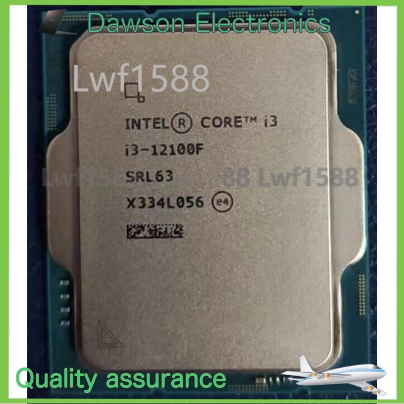 Intel Core I3-12100F LGA 1700 Quad-core 3.30GHz Desktop CPU Processor I3 12100f