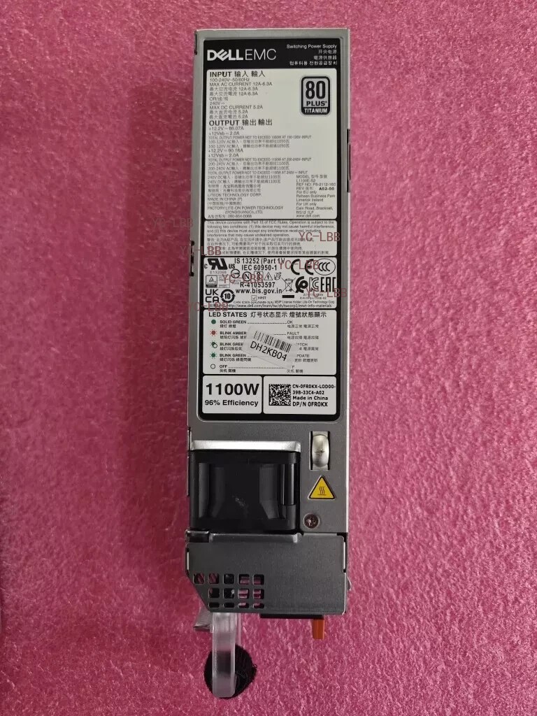 Dell R6525 R650 R7525 R750 1100W Switching Power Supply FR0KX 0FR0KX J9N6W