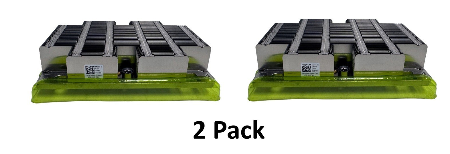 2 Pack Dell C6R9H PowerEdge R640 R740 High Performance 1U Heatsink  G2U