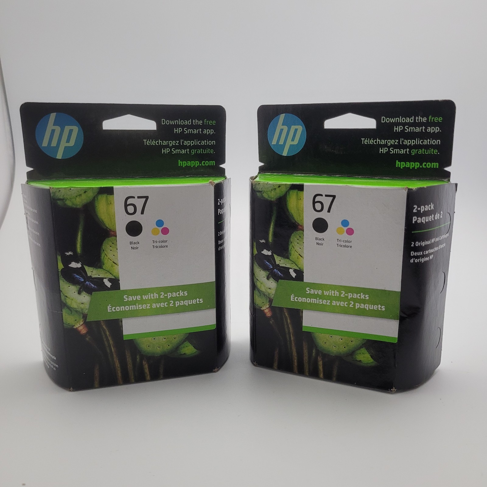 HP 67 Black & Tri-Color Ink Cartridge 2-Pack Genuine Expired September 2024