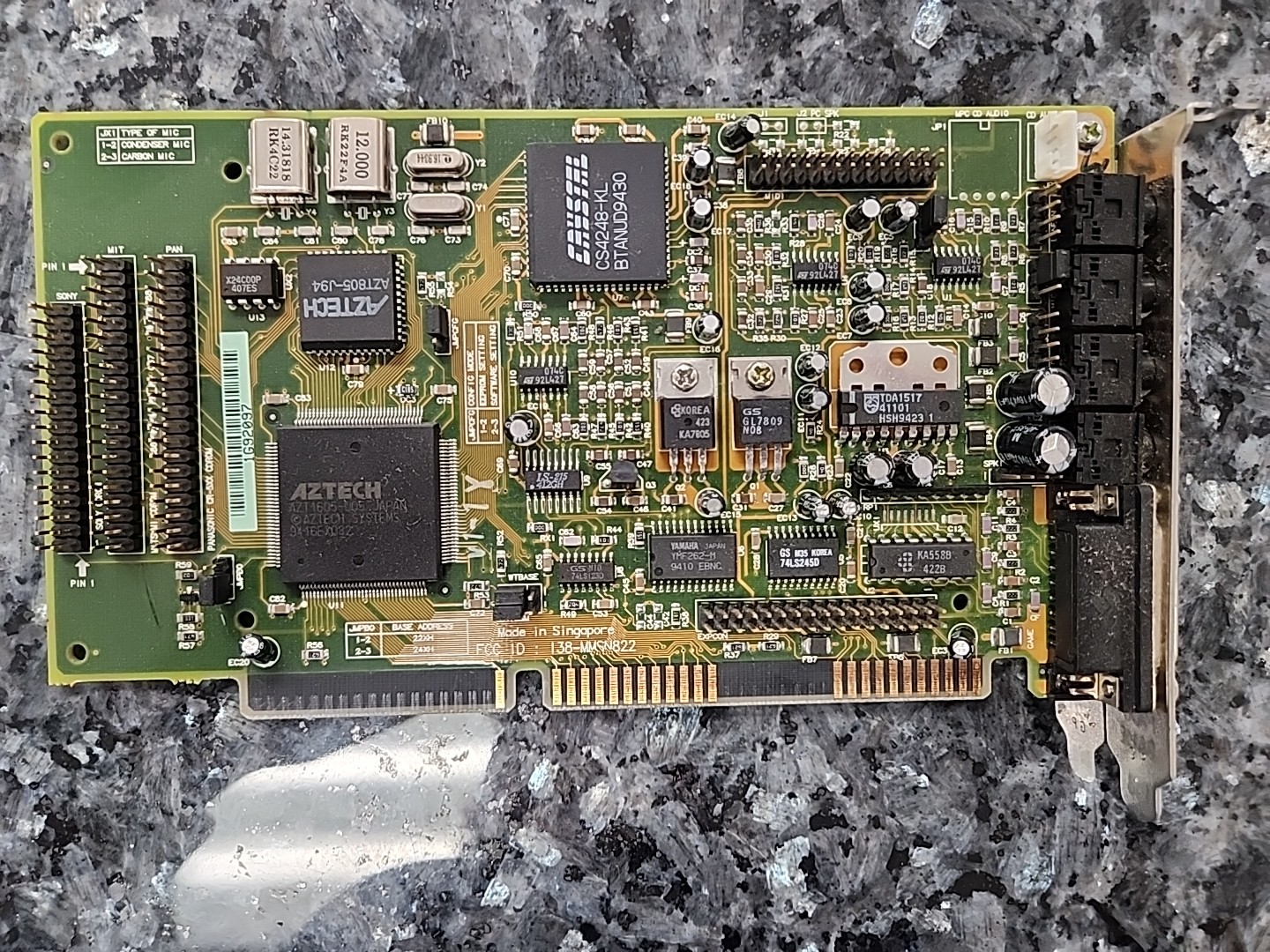 Aztech Sound Card 138-MMSN813 Retro Computing Audio