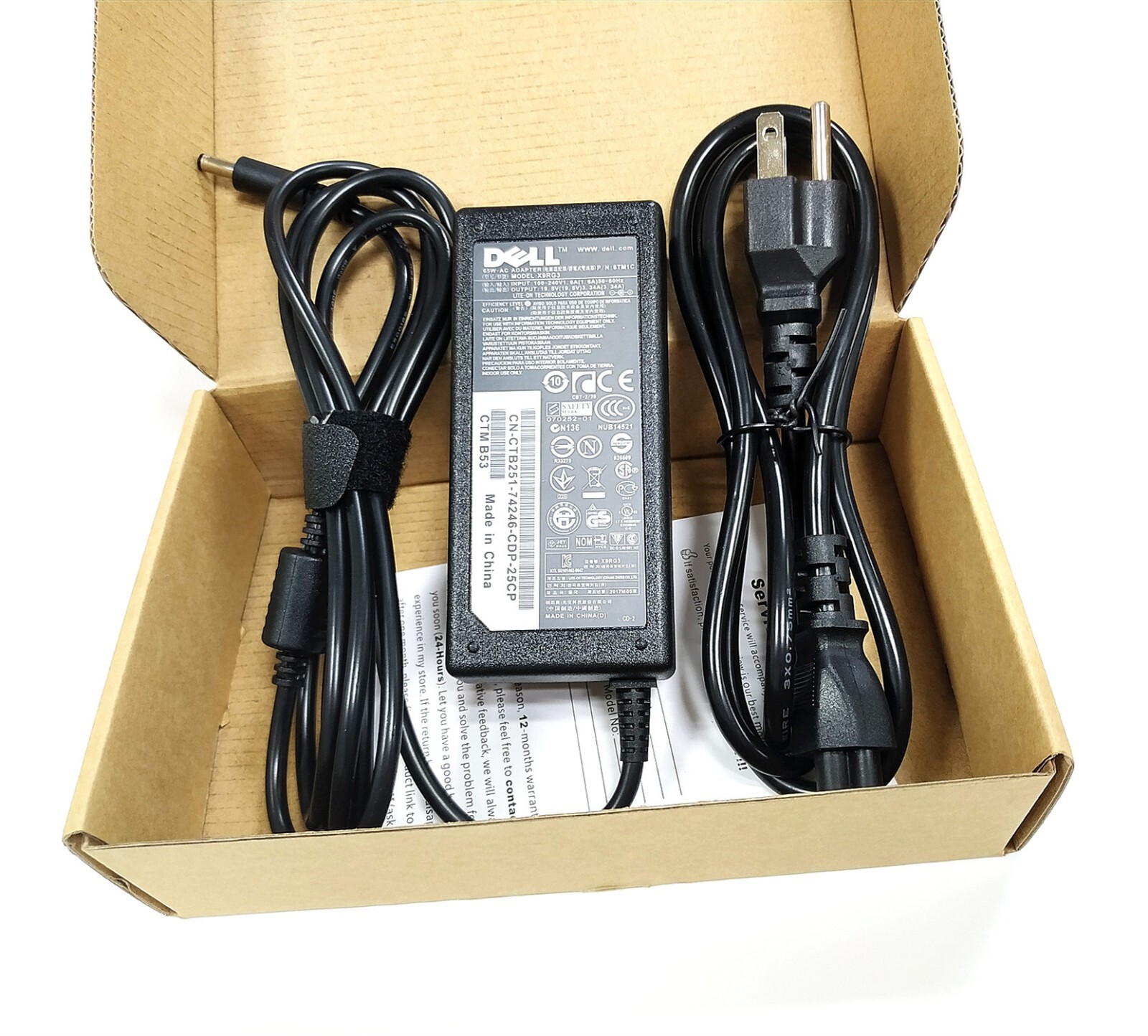 Genuine 65W AC Adapter Charger For Dell Inspiron 14 15 5000 7000 0G6J41 0MGJN9