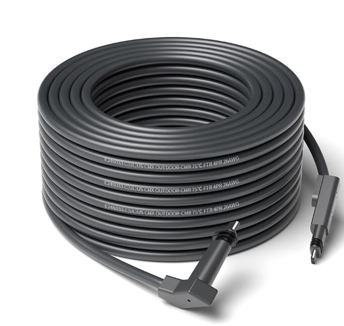 150FT Waterproof & Anti-Interference Replacement Extension Cable for Starlink V2