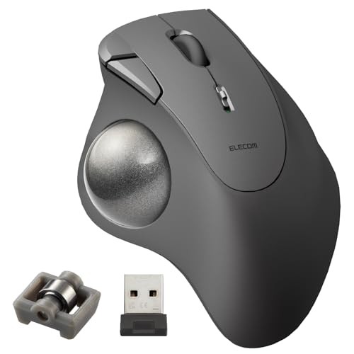ELECOM Ergonomic Comfort Design Trackball IST Wireless 2.4GHz Connect
