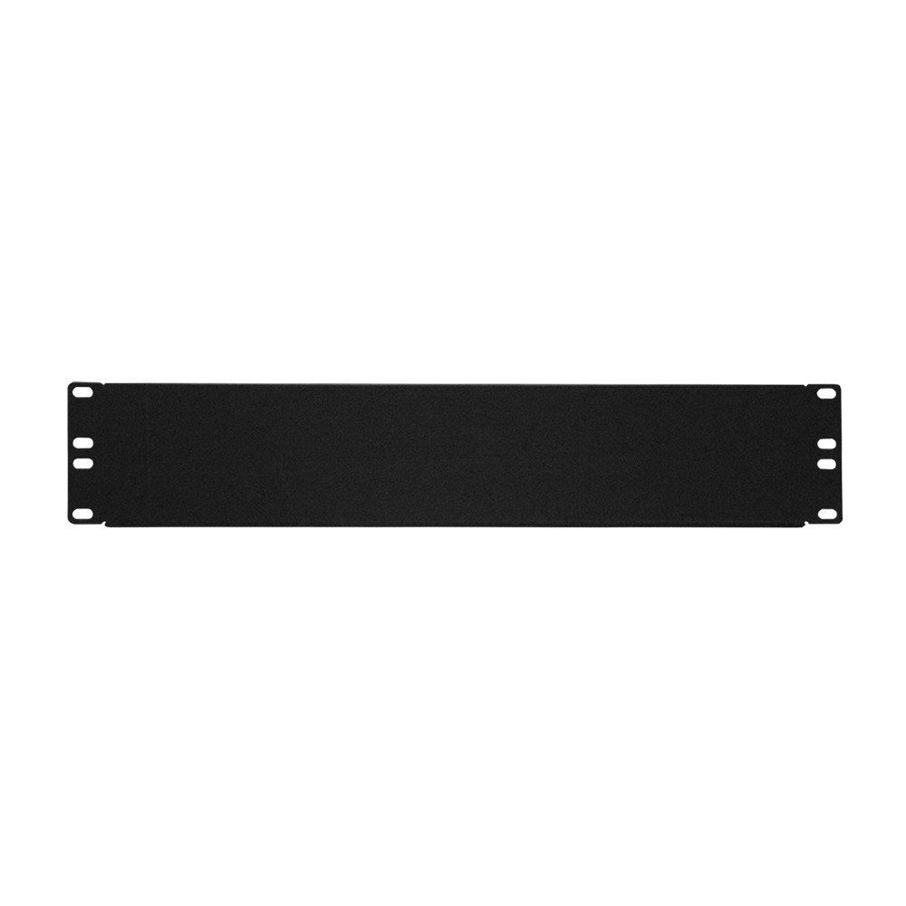 Royal Racks 2U Blank Rack Panel 19" Black Steel Cover Plate