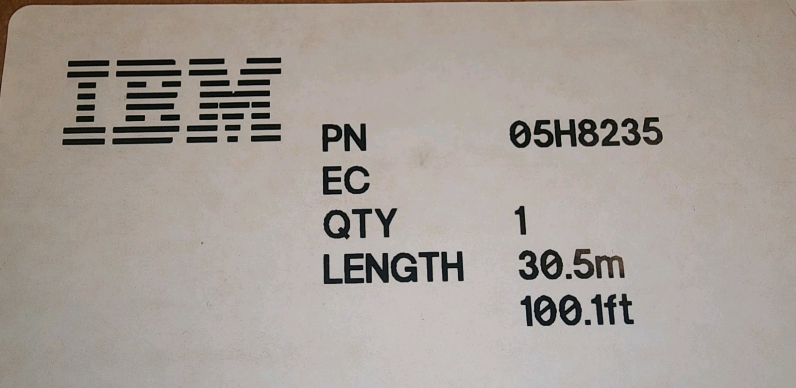 IBM ESCON Fiber Optic Cable 100ft