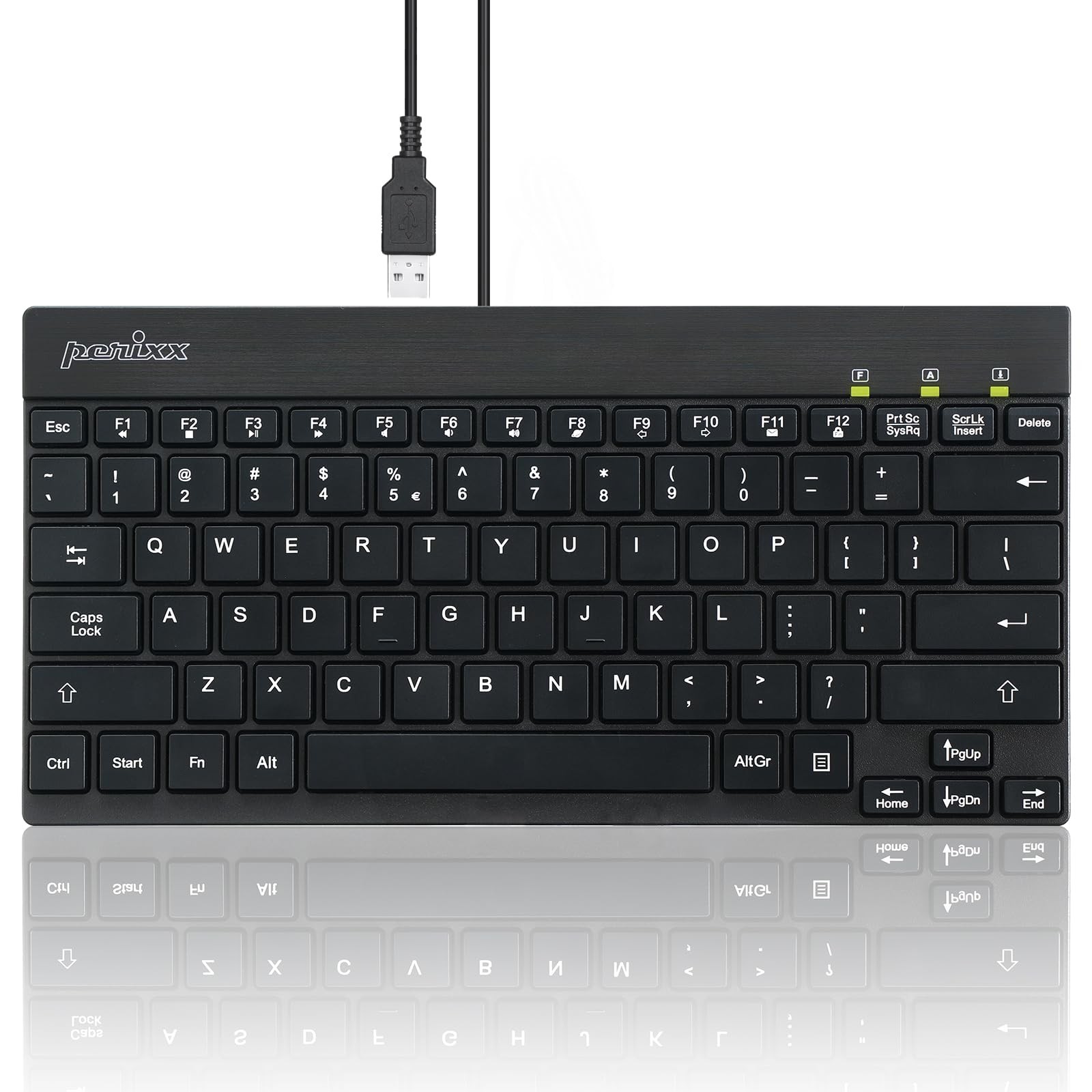 PERIBOARD426 Wired Mini Low Profile Keyboard USB US English Layout 11665