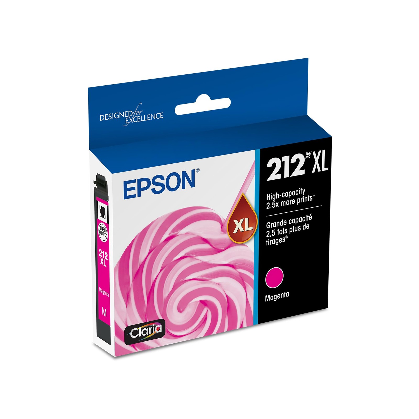 High Capacity Magenta Inkjet Printer Ink for Sharp Text and Brilliant Photos