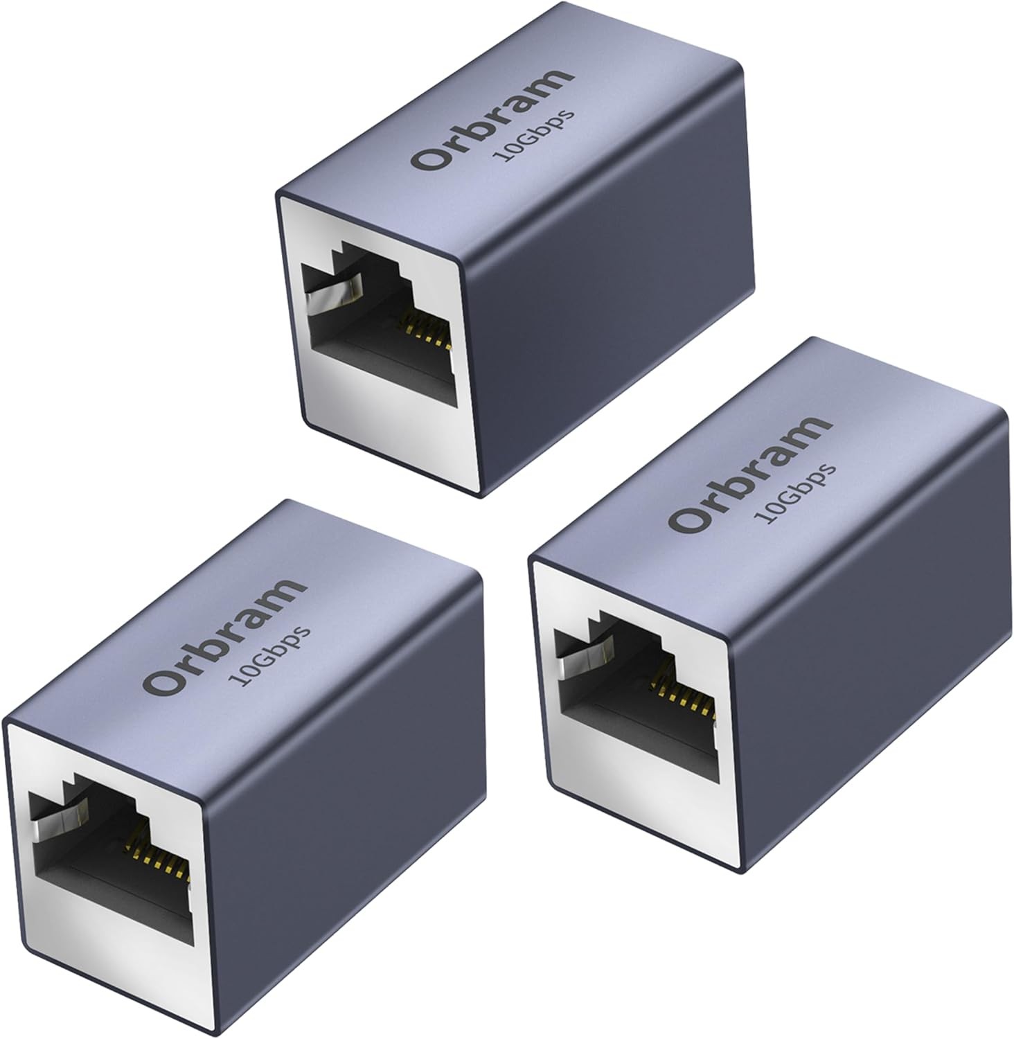 3 Pack UL Listed Ethernet Extender 10Gbps, RJ45 Coupler Adapter for Cat8/Cat7/Ca