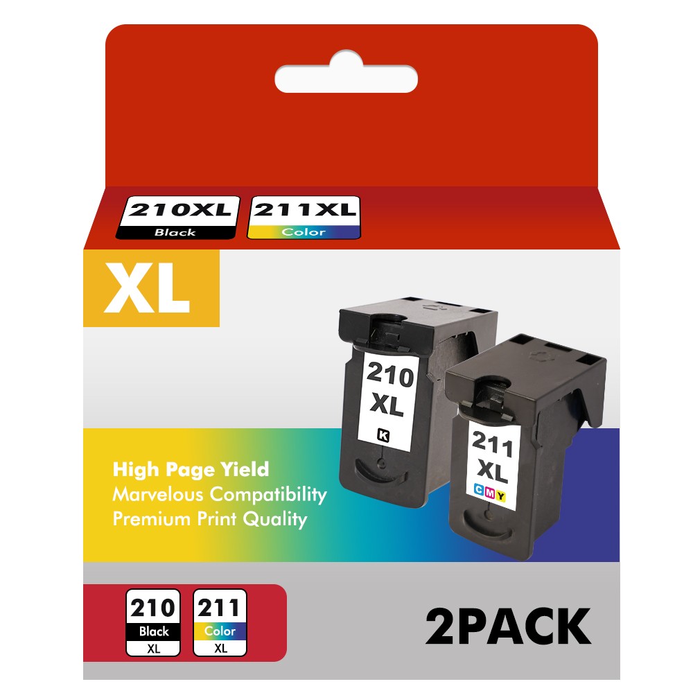 Ink Cartridges for Canon PG-210XL CL-211XL PIXMA MP250 MP240 MX410 MX340 MP295