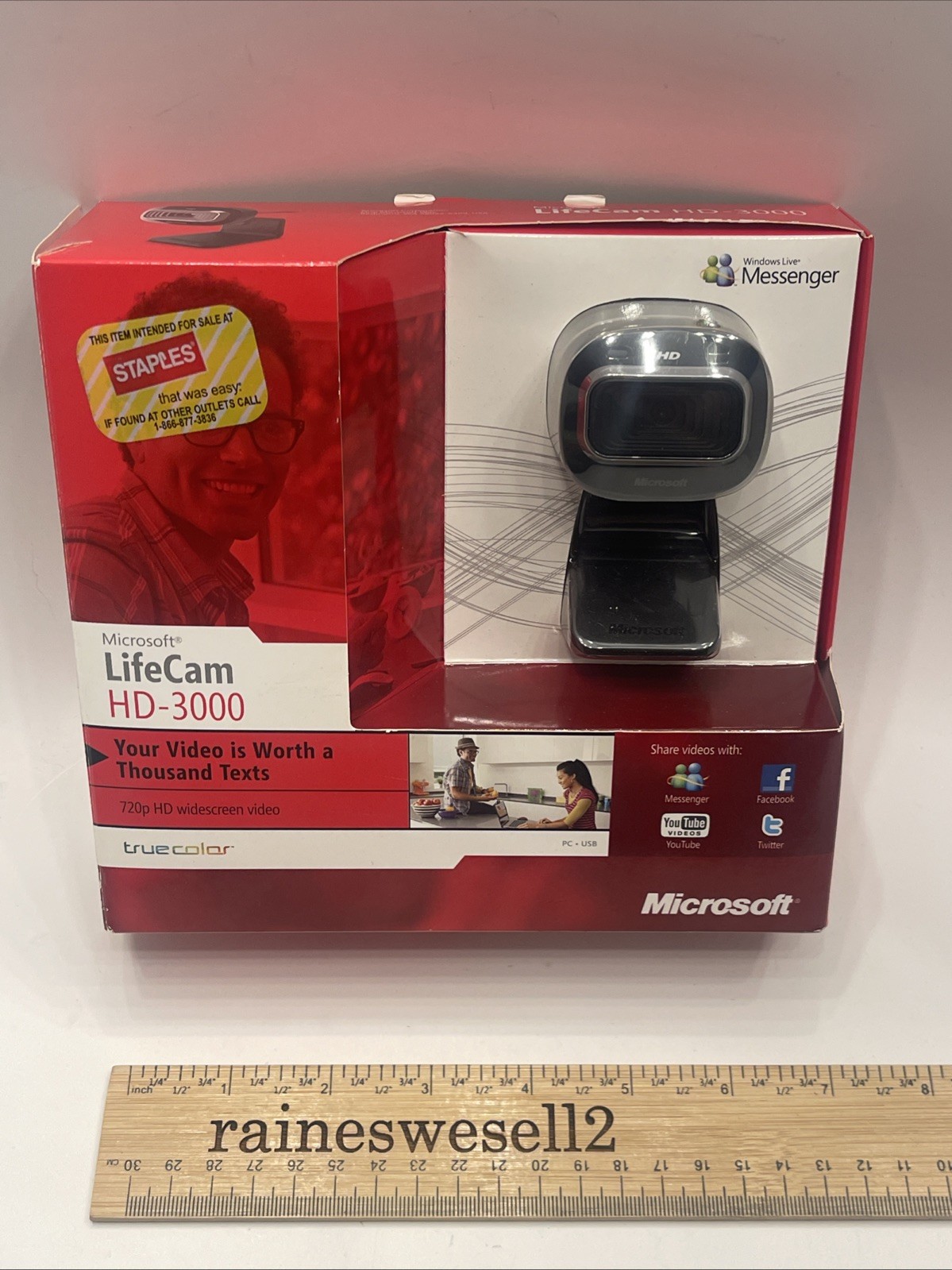 NEW Microsoft LifeCam HD-3000 720P HD Web Camera NEW Open BOX