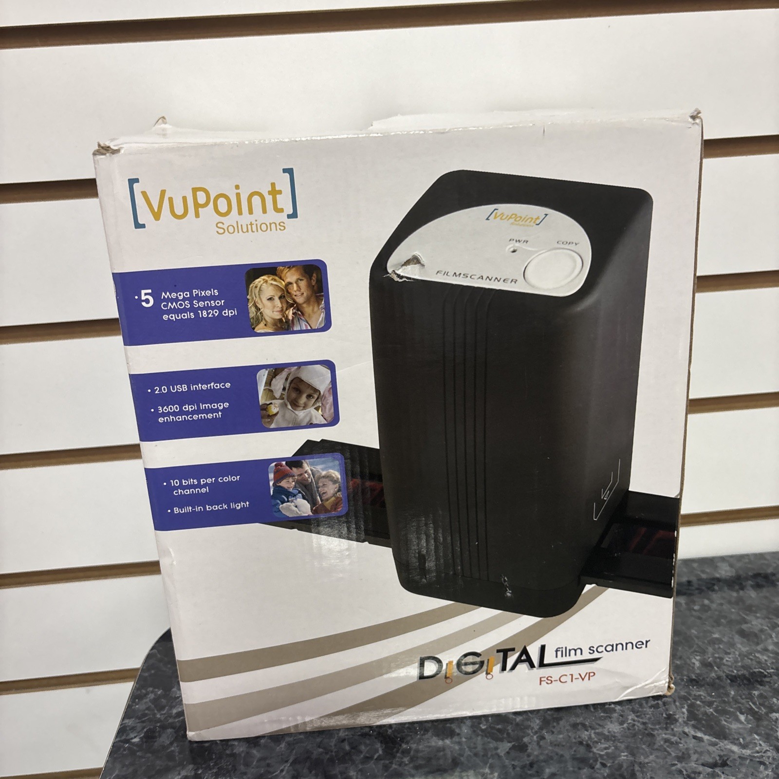 VuPoint Solutions Digital Slide & Film Scanner Converter Negatives FS-C1-VP