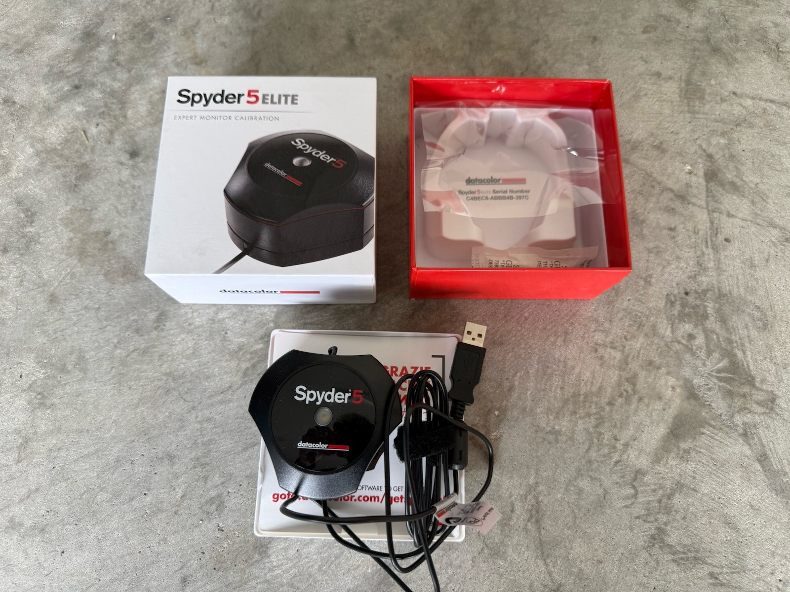 Datacolor Spyder5PRO Advanced Monitor Calibration Colorimeter Open Box