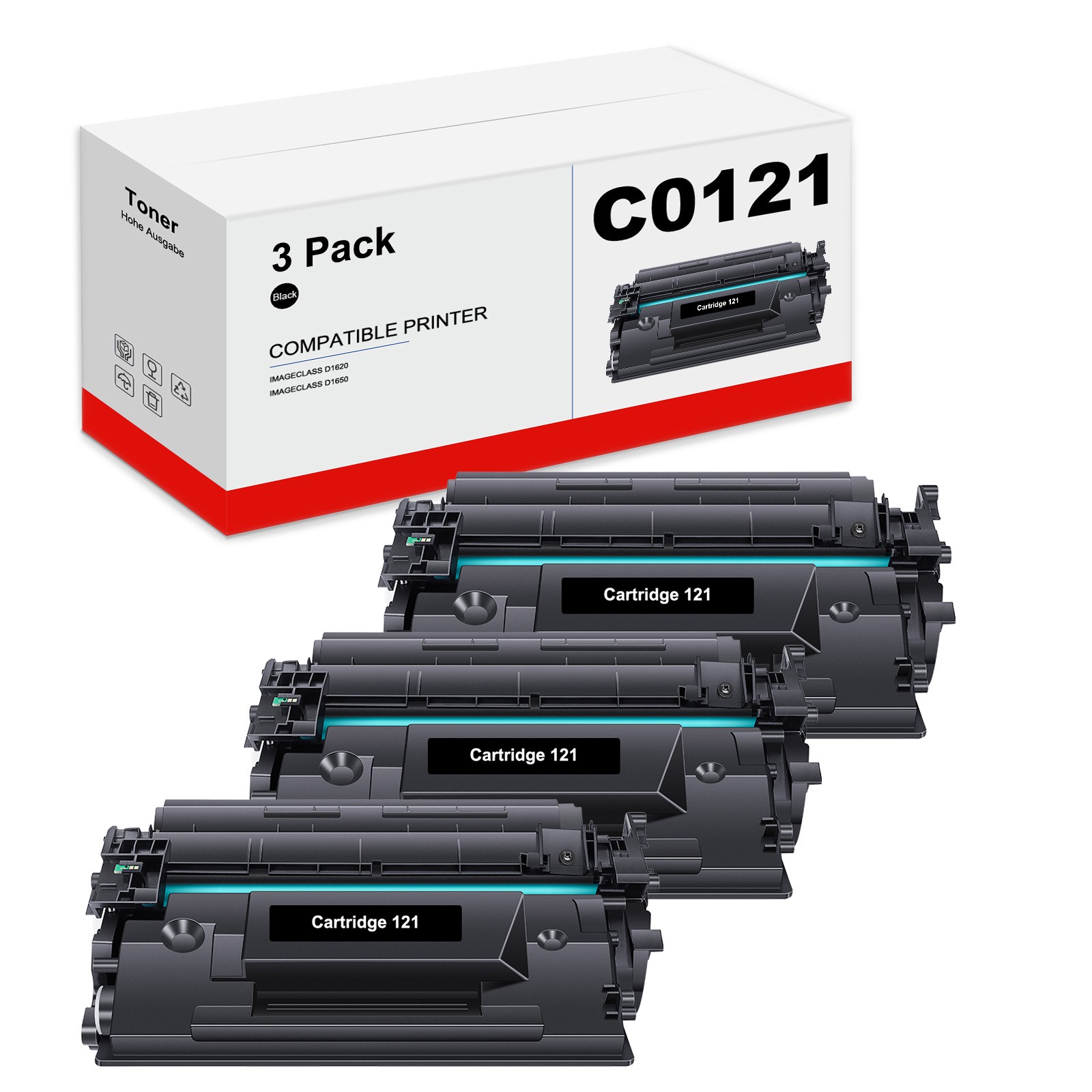 CRG-121 Toner Compatible for Canon 121 Image CLASS D1620 3252C001 D1650