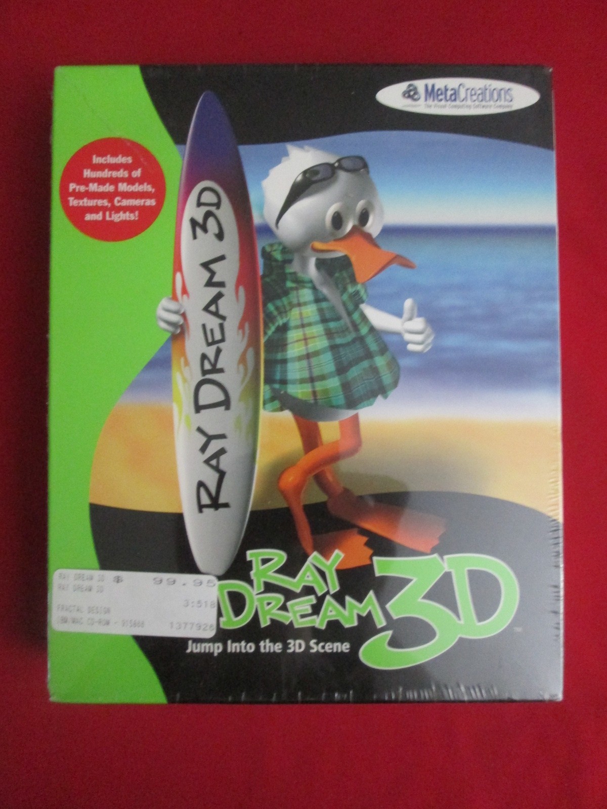 Ray Dream 3D Vintage Software Windows/Mac Brand New Sealed 1997