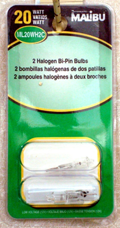 MALIBU 20w BI-PIN Halogen Low Voltage Landscape Light Bulbs (ML20WH2C) NEW
