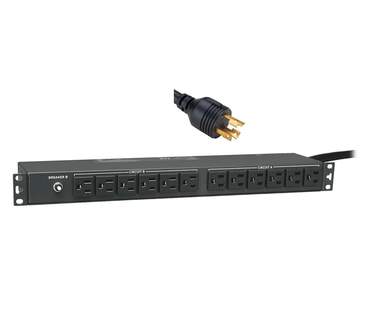 Tripp Lite 2.9kW 120V Basic PDU, 24 NEMA 5-15R Outlets, NEMA L5-30P Input, 1U