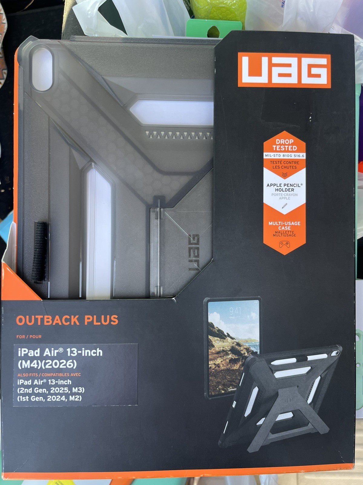 UAG Scout Plus Rugged Case w/ Stand & Pencil Holder for iPad 10.9 (A16) Gray