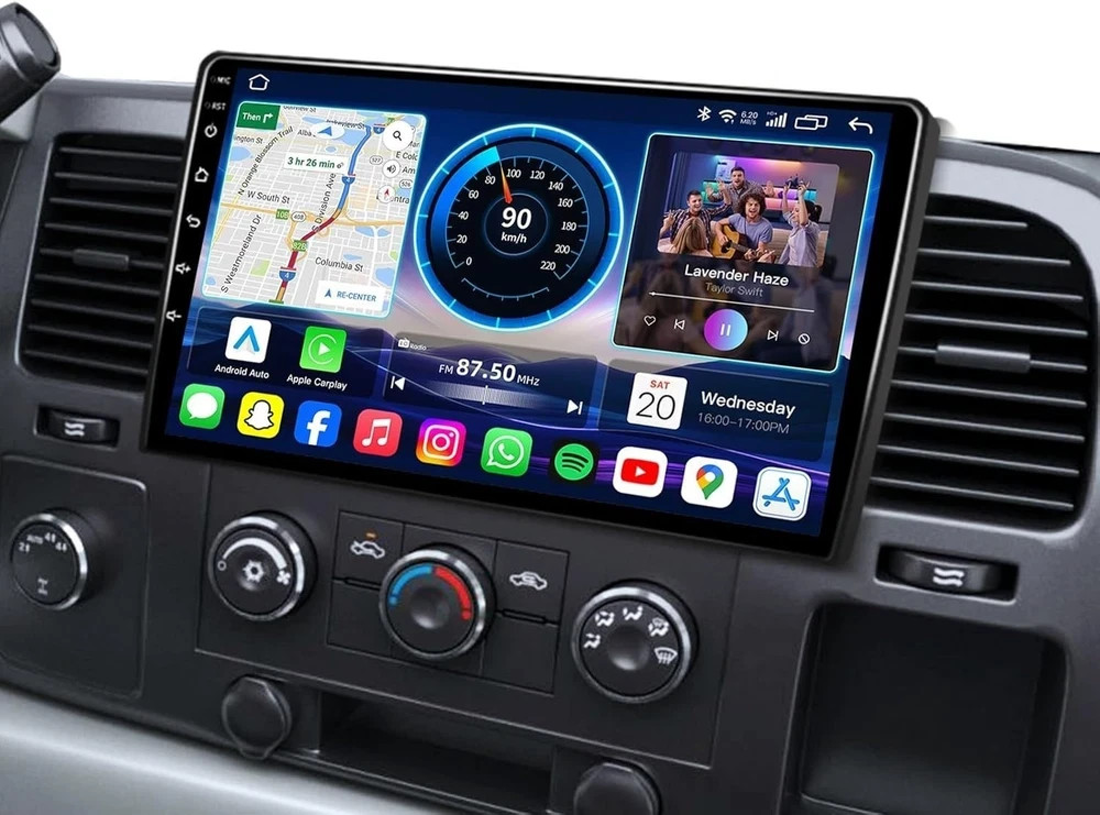 4Core 64ROM Android 13 Radio Upgrade for Chevy Silverado 2007-2013: Tahoe Equ...