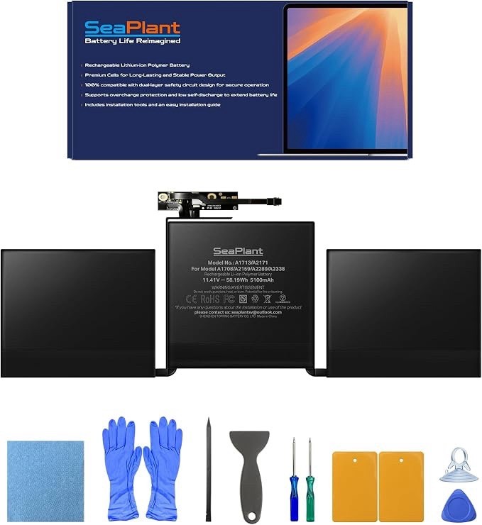 A2159 MacBook Pro 2019 13 Inch Battery Replacement Kit A1713 A2171