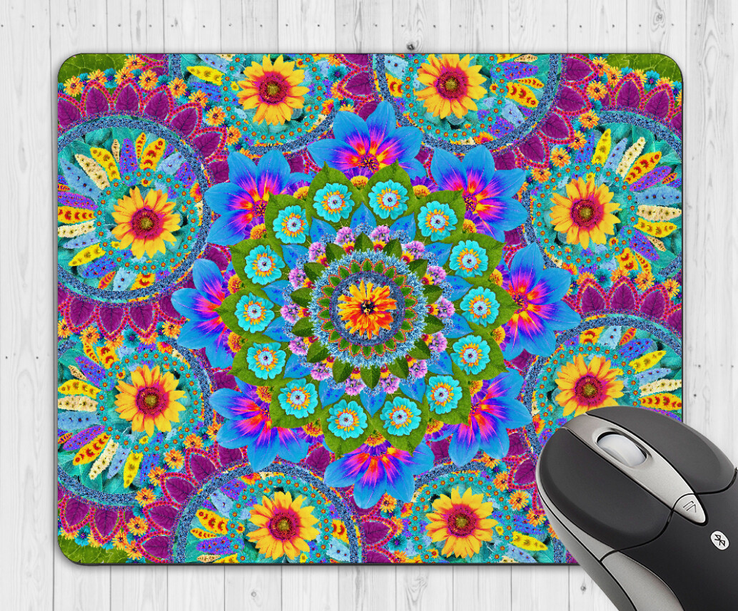 Mandala Floral Mouse Pad